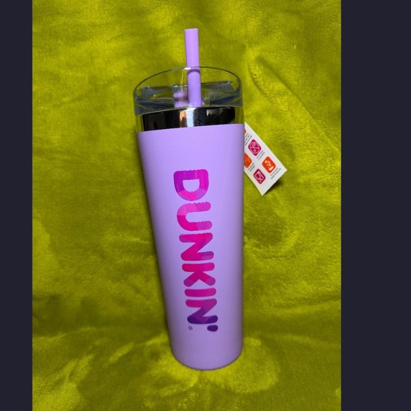 ๐ Purple Dunkin Donuts 24 OZ Insulated Tumbler ๐ - Picture 2 of 7
